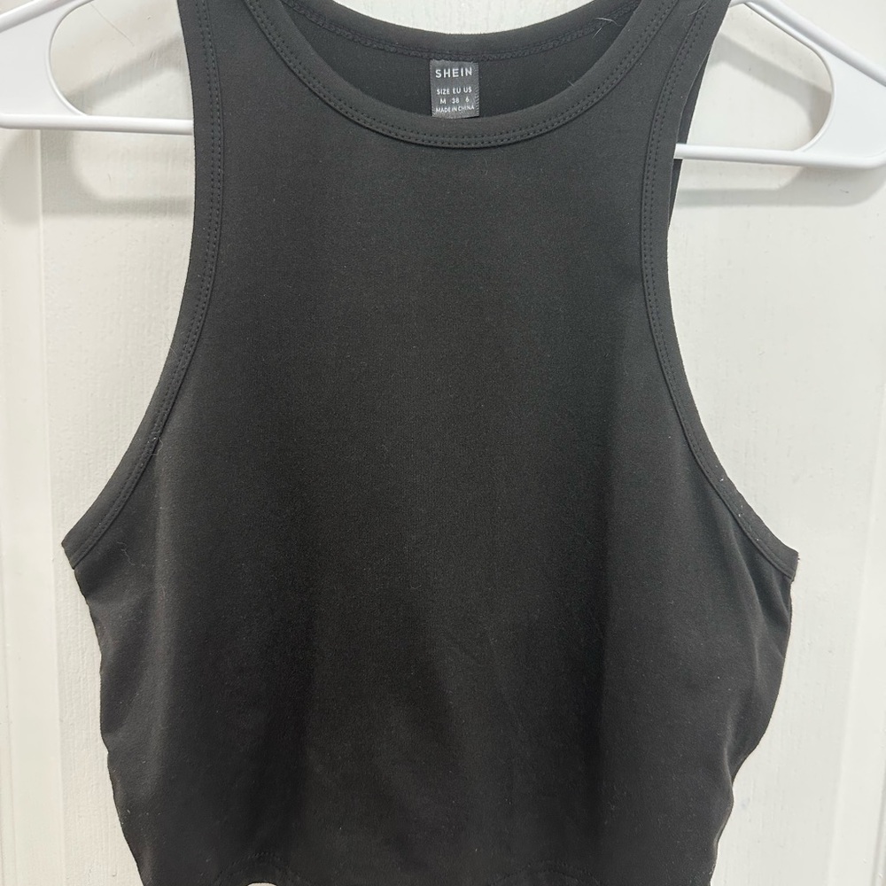 SHEIN Classic Black Tank Top